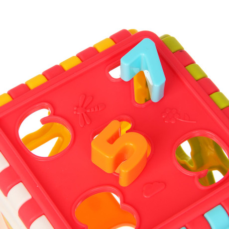 Развивающая игрушка сортер ИГРОЛЕНД "Бизикуб", PP, 8,2х8,2х8,2см