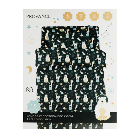 PROVANCE Basic Комплект постельного белья 1,5 (3 предмета), бязь, 100% хлопок, космос