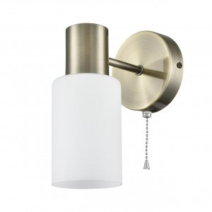 LUMION 8100/1W COMFI LN25 бронза/бел. мет./стекло Бра Е14 40W 220V MAVE