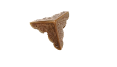 Уголок шкатулочный "№2" 25х25х25 мм, бронза