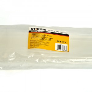 Stekker термоусадка трубка ТУТ 40/20 мм 1м  прозрачная, уп 10!!, цена за 1 шт HST-4020-100TR 49015