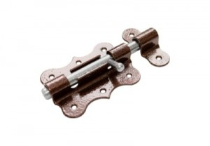 Засов Домарт дверной фигурный ЗДФ-100 медь антик10)