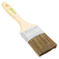 Кисть плоская &quot;Евро&quot; 2.5&quot;, смешанная щетина, деревянная ручка MTX