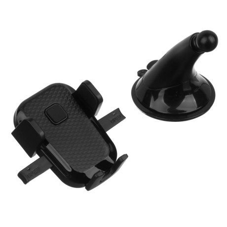 NG Держатель телефона универсальный, на ножке, присоска, 55-88мм, пластик, двойной блистер