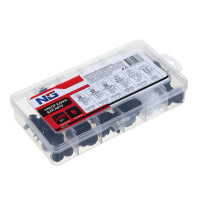 ЕРМАК Набор клипс для авто, пластиковый кейс, 100шт