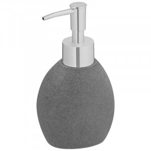 Дозатор для жидкого мыла Гранит 190мл,полистоун,хром пластмасса,106579/ Рыжий кот