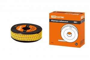 TDM МК1 маркер на провод 2,5мм символ "0" 1000шт/ролл (цена за 1ролл) SQ0511-0015