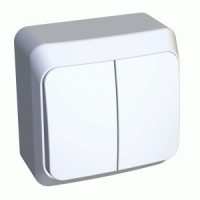 Systeme Electric Этюд выкл. ОУ 2 кл. бел. (пл.осн.) BA10-002B (25!)