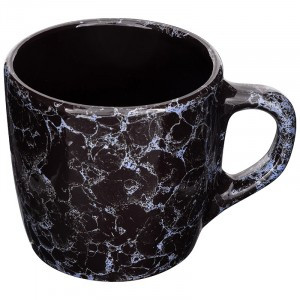 Чашка Романо 0,4л, вуаль, черная (кратность 12!!!) керамика, 108809