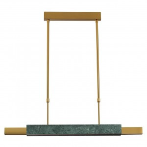 ODEON LIGHT 4360/25L MIDCENT ODL24 изумр мрам/антич.бронза подвес IP20 LED 25W 3000K 220V MARMI