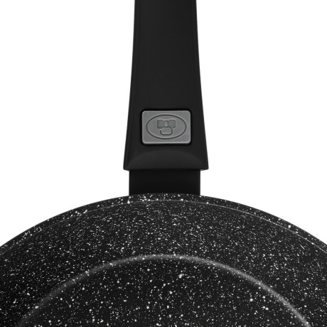 SATOSHI Оникс Сковорода литая d28см, антипригарное покрытие "мрамор", съемная ручка, индукция