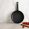 SATOSHI Оникс Сковорода литая d28см, антипригарное покрытие "мрамор", съемная ручка, индукция