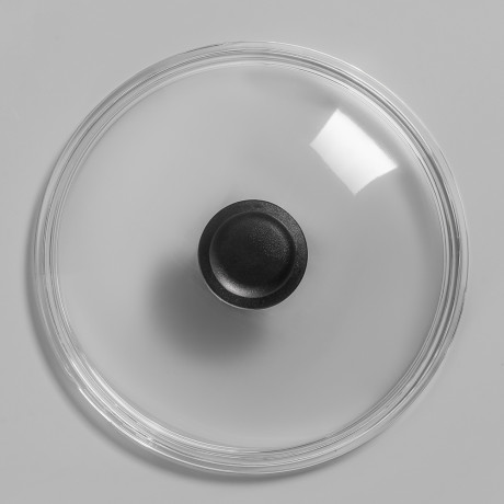 SATOSHI Крышка стеклянная безободковая с ручкой 24см