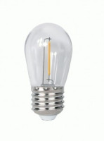 Jazzway Лампа S14 1w(80lm) E27 2700K 2К 45x45x86 CLEAR LED PLED-ECO-S14 .5040625