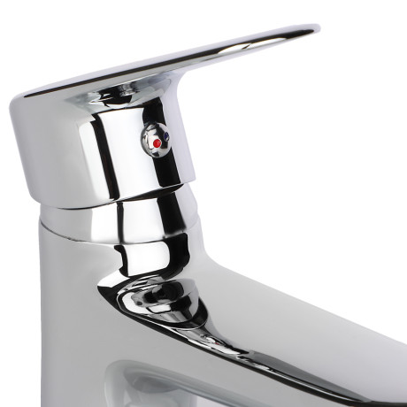 RAIN Смеситель для раковины Оникс, картридж 35мм, гайка, латунь, хром