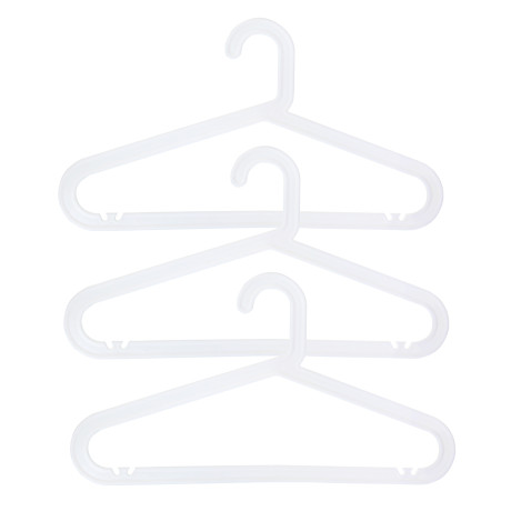 VETTA Набор вешалок, 3 шт, 41х23х0.5 см, пластик