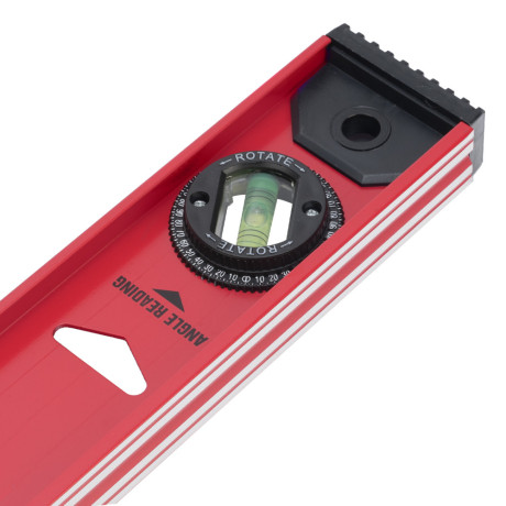 Уровень алюминиевый "Рельс", 800 мм, 3 глазка, усиленный Matrix