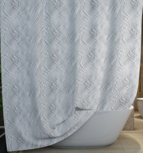 Штора для ванной 180x180см, полиэстер, ELITE, айвори, 545/Еврогарант