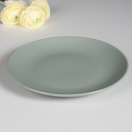 MILLIMI Тарелка подстановочная 27х3см, керамика, оливковый