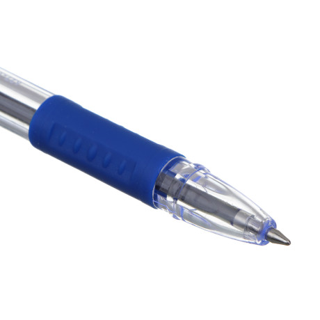 Ручка шариковая ClipStudio синяя, наконечник 0,7 мм, резиновый держатель
