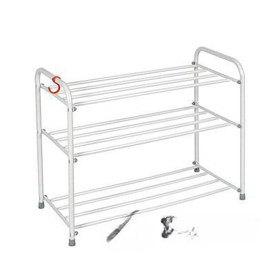 Подставка для обуви Альфа 23 (3-х полочная 60 см белый ПДОА23Б)