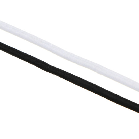 Резинка шляпная для рукоделия, резина, полиэстер,  длина 3м, ширина 3мм, 2 цвета