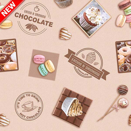 Клеенка 140*20 ДЕКОРАМА 72В (пирожные) ТУРЦИЯ