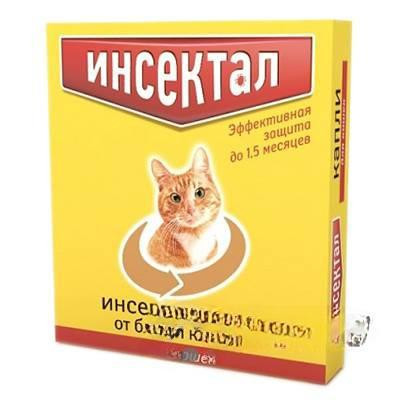Инсектал Капли для кошек и собак от 2 до 4 кг N101 x60