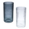 Ваза стеклянная, 10x10x20 см, 2 дизайна