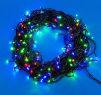 Гирлянда-нить 500LED 50м разноцв, зел. провод ULD-S5000-500/DGA MULTI Uniel