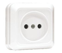 EKF Рим роз. ОУ 1 мест. 10А белый ENR10-022-10