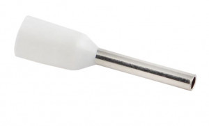 EKF Наконечник штыревой втулочный изол. НШвИ 0,5-8 (уп 50шт, цена за 1уп) белый nhvi-0.5-8