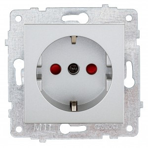 OVIVO мех. роз. СУ 1 мест. (земля, шторки) серебро (ко всем рамкам) 600-000310-218