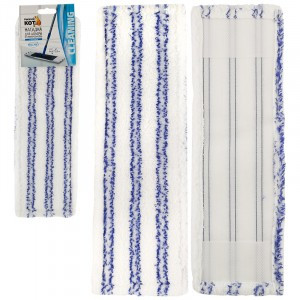 Насадка для швабры МОП плоская,микрофибра,13,5*44,4см,абразив вст,карманы,BRILLIANCE,7974 Рыжий Кот