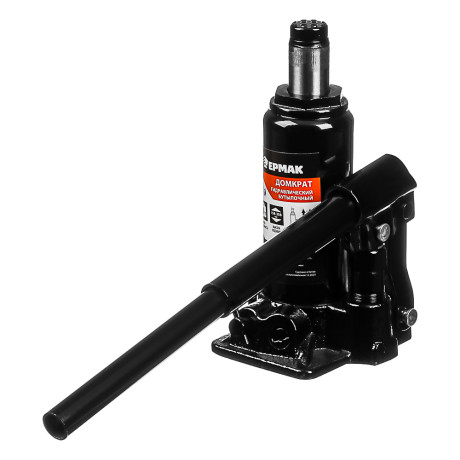 ЕРМАК Домкрат гидравлический бутылочный 2 т, в кейсе высота подъема 158-308мм