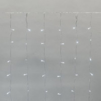 Гирлянда-занавес ул. Дождь 300LED 8W белый 2x3/15 нит, мерц, прозр шнур IP44 NEON-NIGHT 235-555