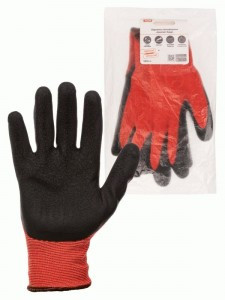 Перчатки полиэфирные "Контакт-Хард", рельефн латекс покр,9, 15 кл., 59-61 г, 1 пара,TDM SQ1016-0320