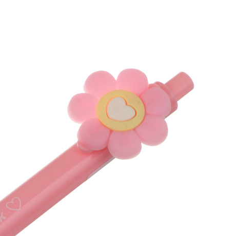 Ручка шариковая автоматическая синяя 0,7мм, "Цветочное настроение", 4 вида