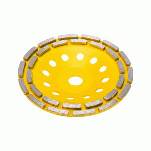 KRANZ Чашка алмазная шлифовальная, двухрядная, 180х22,2мм KR-90-0253