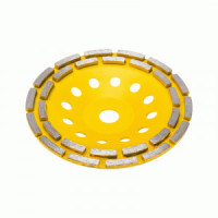 KRANZ Чашка алмазная шлифовальная, двухрядная, 180х22,2мм KR-90-0253