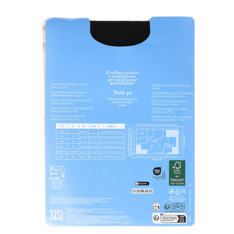 Колготки женские Sisi 40 DEN, размер 5 Maxi, цвет Nero