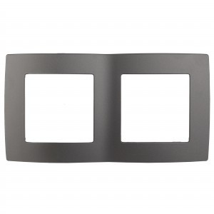 ЭРА 12 рамка СУ 2 мест., графит, 12-5002-12 5143