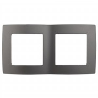 ЭРА 12 рамка СУ 2 мест., графит, 12-5002-12 5143