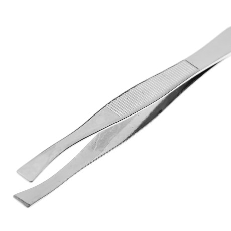 Пинцет для бровей тм ЮНИLOOK , металл, 9,2см, хром, 21B634