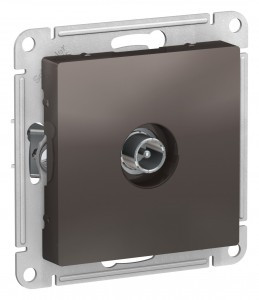 Systeme Electric AtlasDesign мех. роз. TV СУ 1 мест мокко (окон RG6 1dB) ATN000691 (10!)