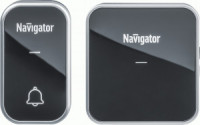 Navigator Звонок без пров IP20/IP44 65x65x70/40x20x70 пласт черн NDB-D-AC05-1V1-BL 80508