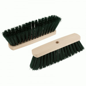 Щетка для пола под черенок d=22мм, отверстие с резьбой, 290*60*87мм, 5рядная, береза 5902 Рыжий кот