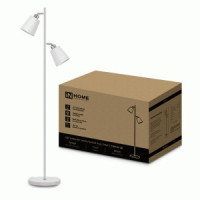 ASD/InHome св-к напольный торшер ТНО 01-2Б 2х60W E27 белый 250x130x1400 9632
