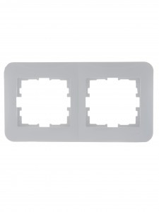 Lezard KARINA LIFE рамка 2 мест. (горизонт.) б/вст бел. (ABS) 708-0200-147