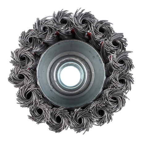 ЕРМАК Щетка металл. для УШМ 65мм/М14 крученая (чашка)